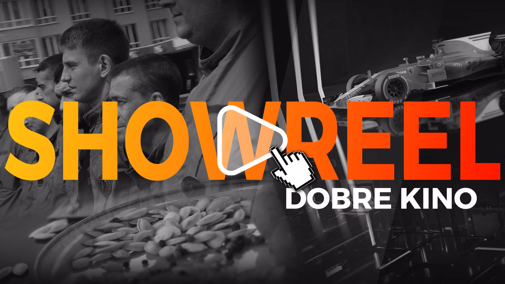 Фотоколаж робіт компанії Dobre Kino, надпис на зображені Showreel